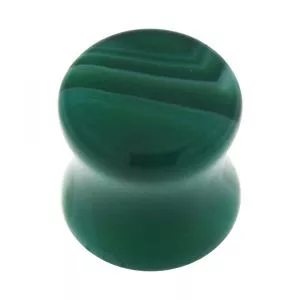 Colorful Synthetic Malachite Stone Saddle Ear plug Gauges