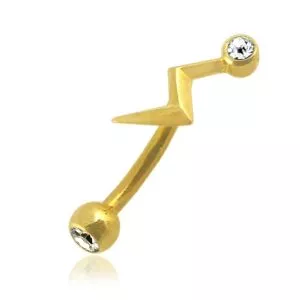 14K Gold Eyebrow Piercing