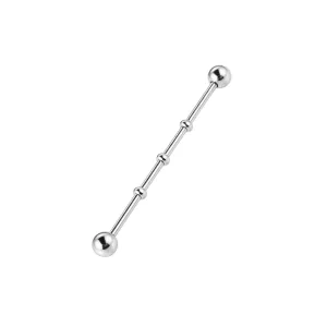 316L Surgical Steel Notched Ear Industrial Piercing