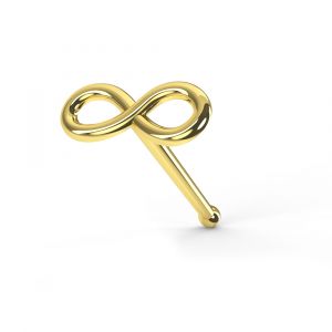 9K Gold Ball End Infinity Nose stud