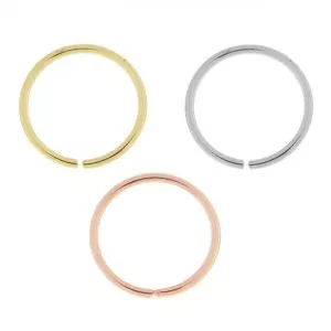 9K Gold Seamless Continuous Nose Hoop Ring
