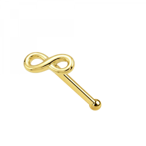 9K Gold Ball End Infinity Nose stud