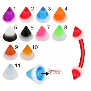 Bio Flex Eyebrow Banana With Double color Fancy UV Cones