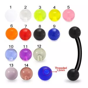 Multi Color UV Eyebrow Banana with UV Balls BAN497