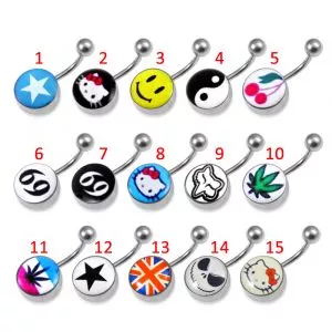 Logo Belly Button Rings