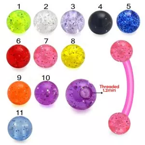 Bio Flex Eyebrow Banana With UV Glitter Balls