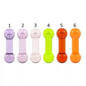UV-Acrylic Heavy Gauge 4G Straight Barbell Piercing