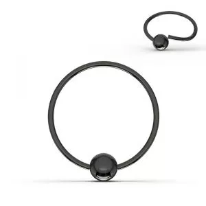 Black PVD Surgical Steel Flexible BCR Piercing