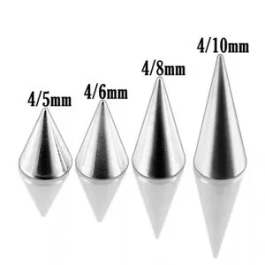 316L Surgical steel Long Cones