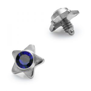 Star Jeweled Dermal Anchor Tops | Dermal Anchors
