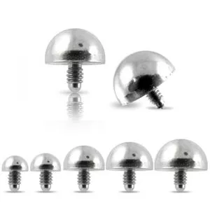 Half Ball Dermal Anchor Tops