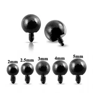 Black Ball Dermal Anchor Tops