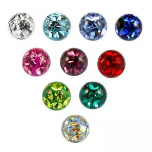 Crystal Epoxy stone Ball With Steel Insert