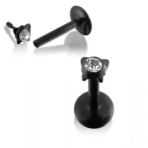 Butterfly Shaped Blackline jewelled Madonna Labret