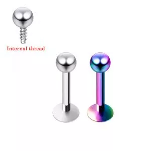 316L Surgical Steel Top Ball with Convex Back Labret