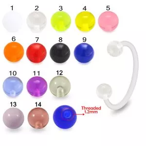 UV Circular Barbell with UV Balls