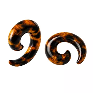  Classic Leopard Brown Cheetah Ear Expanders Spiral Taper Plugs