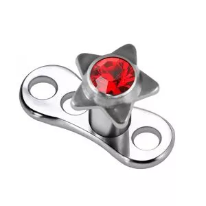 Jeweled Star Top Dermal Anchors