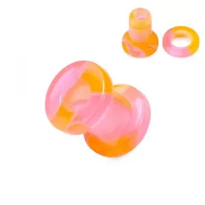 Orange And Pink Externally Threaded UV Tunnel