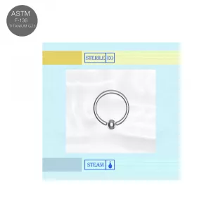 EO Gas Sterilized G23 Grade Titanium Captive Bead Rings
