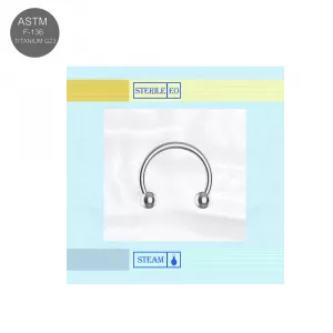 EO Gas Sterilized G23 Grade Titanium Circular Barbells