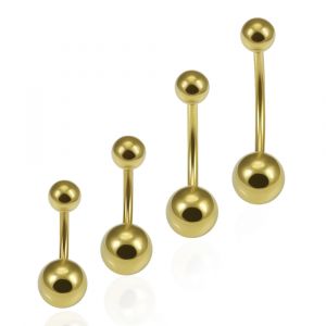 Rose Gold Anodized Eyebrow Body Jewelry Straight Barbell