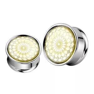 Gold Anodized Synthesis Steel Flesh Tunnel