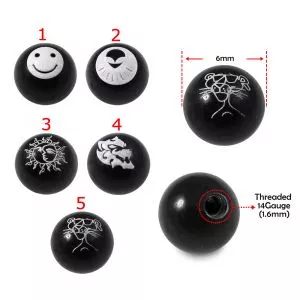 Tiny Logos Painted With Black UV Balls