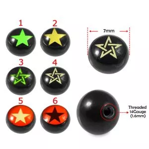 Stars Logo with Black UV Ball