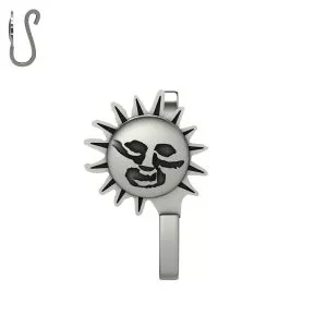 Oxidized Silver Fake Non Piercing Sun Nose Cuff