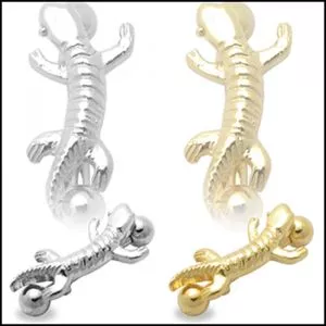 Creeping Lizard Eyebrow Ring