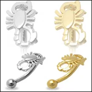 Tiny Scorpion Eyebrow Ring
