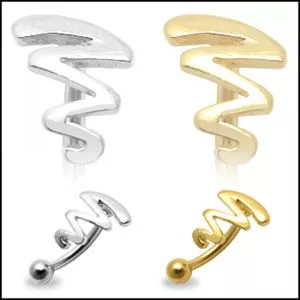 Tribal Zig Zag Eyebrow Ring