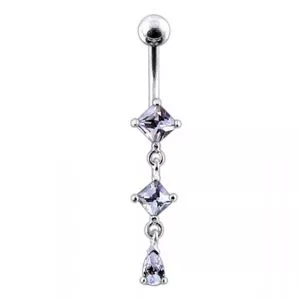 Dangling Jeweled Belly Ring