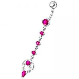 Longer Dangling Belly Moving Ring