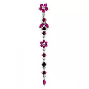 Flower Climber Dangling Belly Ring
