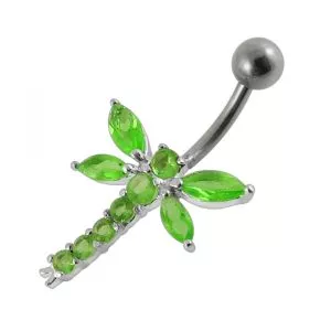 Dragonfly Jeweled Navel belly Ring PBN0587