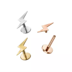 Plain Lighting Surgical Steel Helix Tragus Piercing Ear Stud