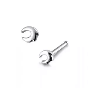 316L SS Plain Tribal Crescent Nose Pin