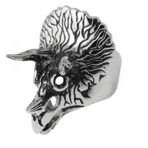 Stainless Steel Pentaceratops Finger Ring