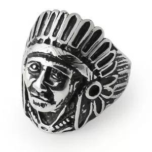 Native American Indian Man Finger Ring