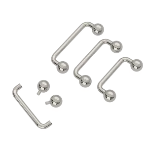 G23 Grade Titanium Internally Threaded Staple Surface Barbell