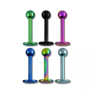 G23 Grade Anodised Titanium Labrets