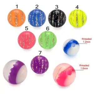 One Side Transparent UV Fancy Balls