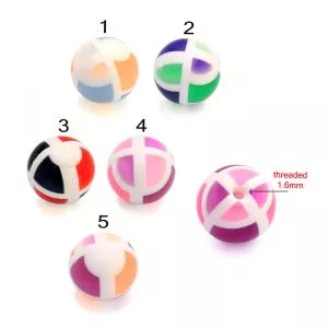 UV Colorful Hand Painted Fancy Eyebrow Lip  Ball