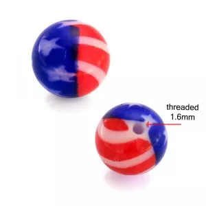 UV USA flag Balls