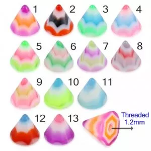 UV Fancy Multi Color Star Cone Accessories