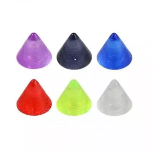 UV Fancy Colorful Transperant Cone Accessories