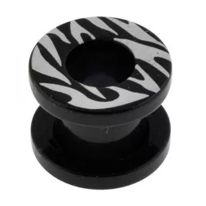 Blackline Zebra Screw Fit Tunnel