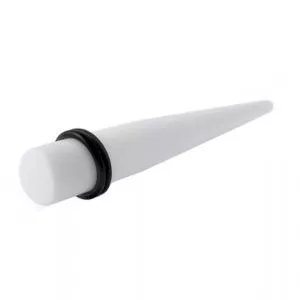 Milk White Straight Ear Expander
